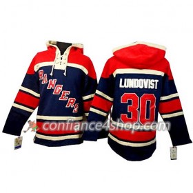 Adidas Maillot de Hockey New York Rangers Henrik Lundqvist 30 Bleu Sawyer Chandails à capuchon - Homme